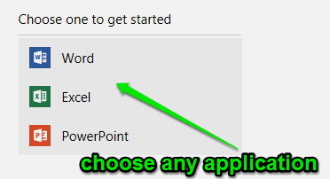 choose an app