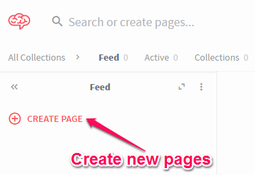 create new page