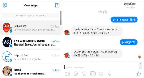 facebook messenger chatbot