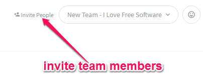invite team members