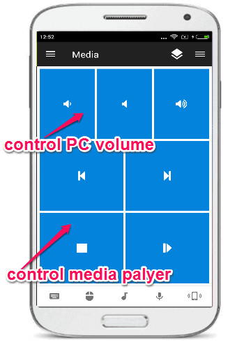 media remote