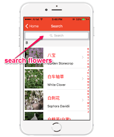 search flowers