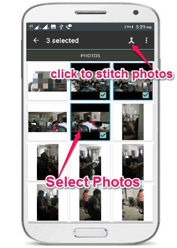 select photos