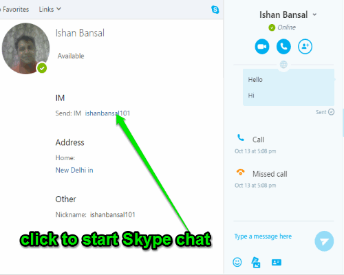 skype contacts