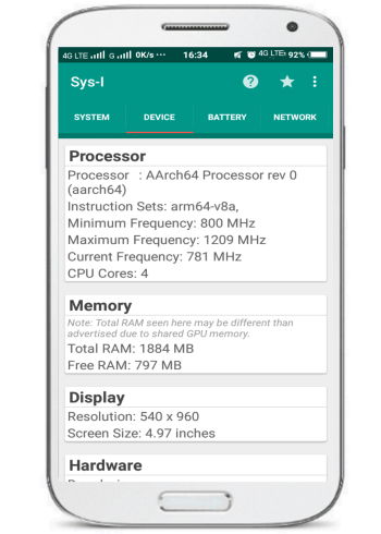 5 Android Apps To View Android System Info- Sys-I