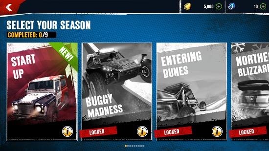 Asphalt Xtreme choose season