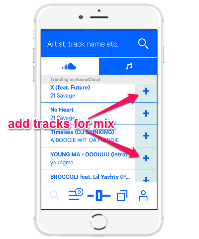 add music tracks