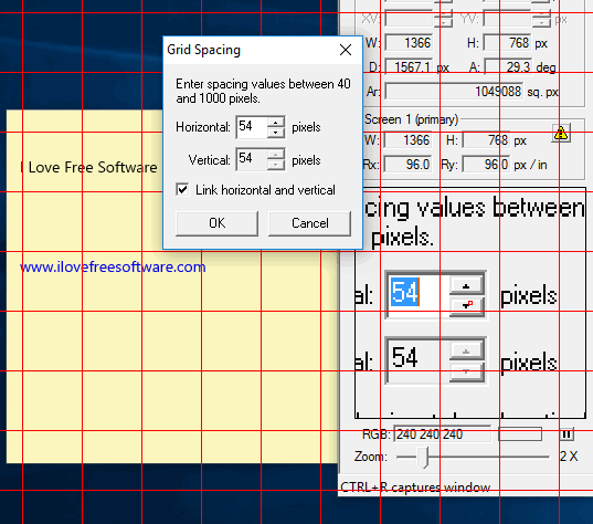 set grid spacing