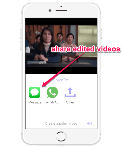 share edited videos