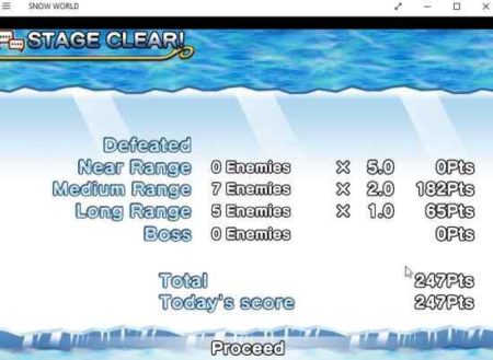 snow world level up screen