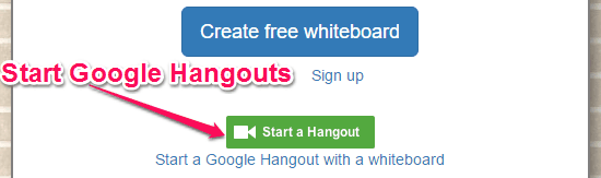 start hangout