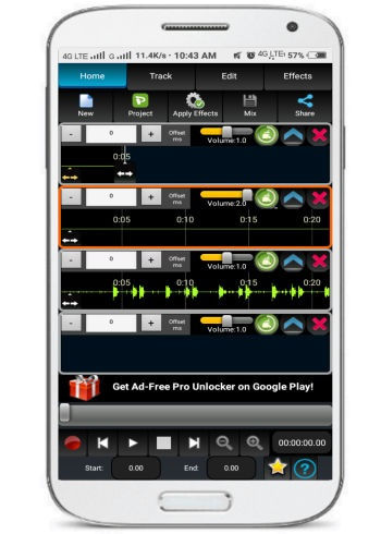 AudioDroid- audio mixing studio- free audio mixer android app