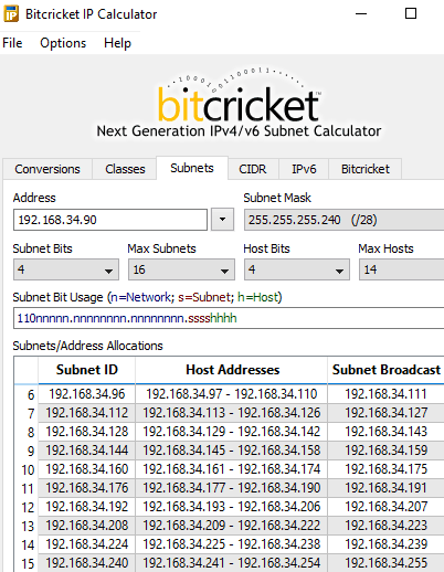 5 free IP Subnet calculator software 