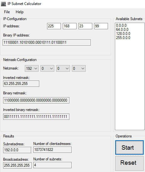 IP subnet calculator software- 5 free IP subnet calculator software