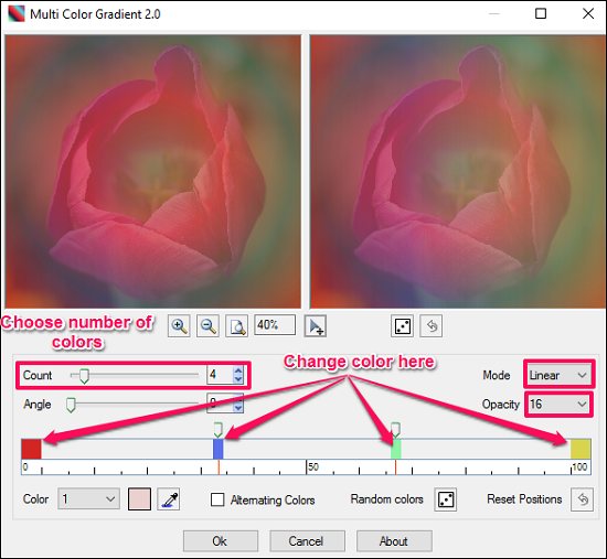 Paint.net Multi color gradient