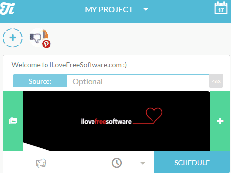 schedule unlimited Pinterest pins for free on Tiempy