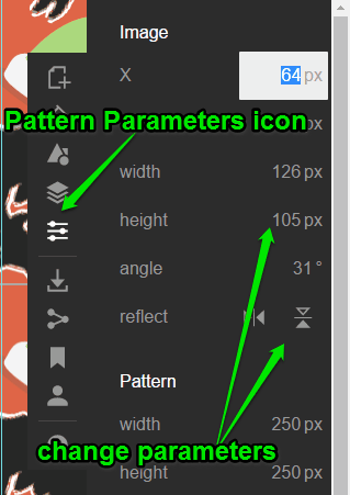 change parameters