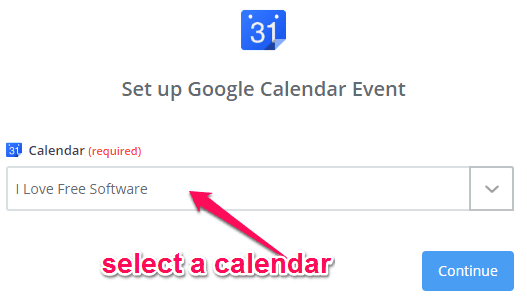 choose a calendar