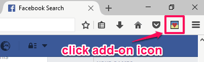 click add-on icon