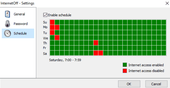 internetOff- schedule internet connection