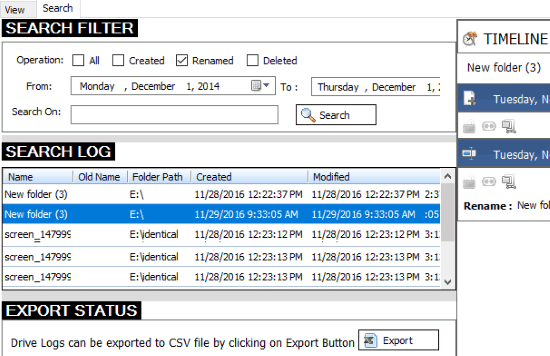 search activity