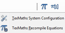 texmaths configuration