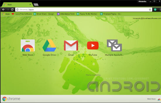 android chrome themes- android design