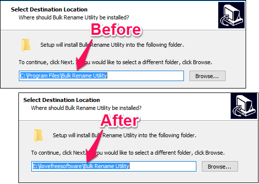 Change The Default Installation Folder In Windows