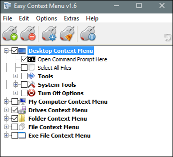 Easy Context Menu interface