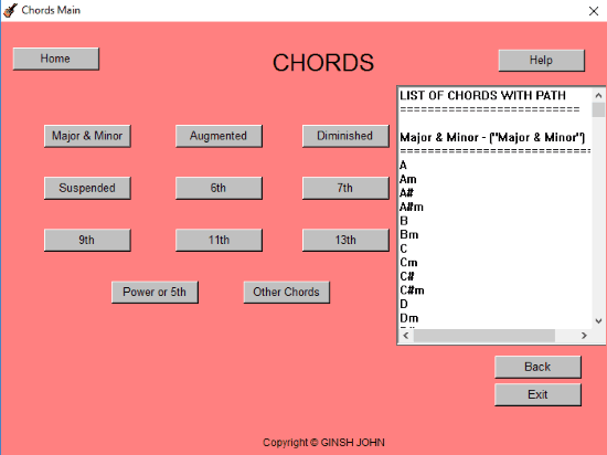 Guitar learning software