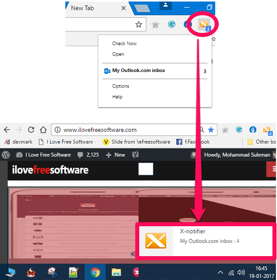 X-notifier in action