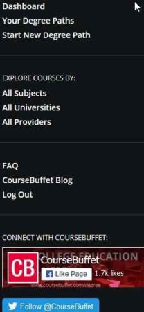 coursebuffet menu