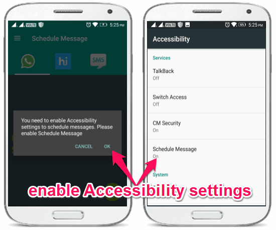 enable accessibility