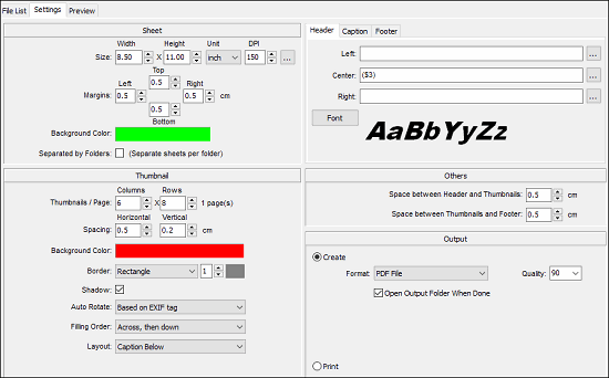 faststone - Setting tab dir