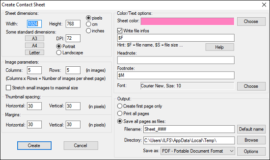 irfanview thumbnails settings