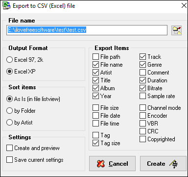 media tagger export final