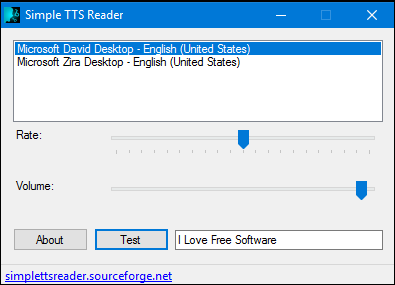 simple tts reader