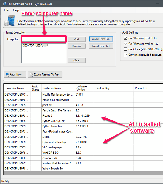 Fast Software Audit in full action