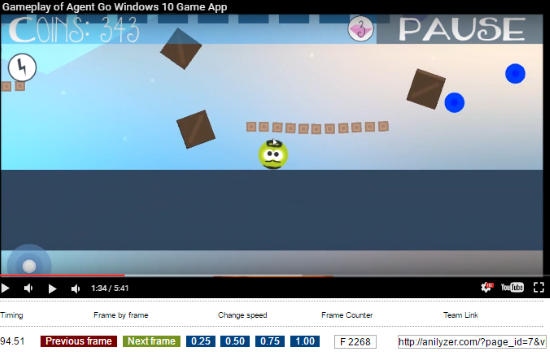 how to play youtube video frame by frame- anilyzer