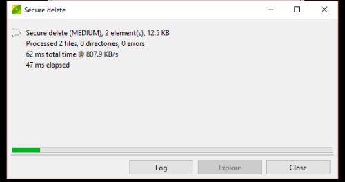 secure delete files and folders