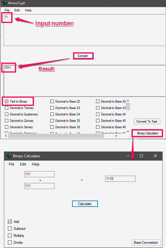 BinaryCrypt in action