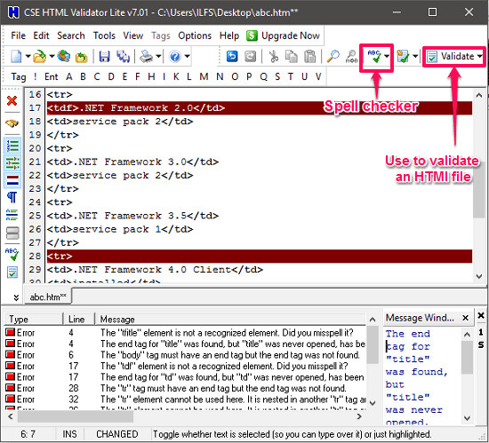 CSE HTML Validator lite