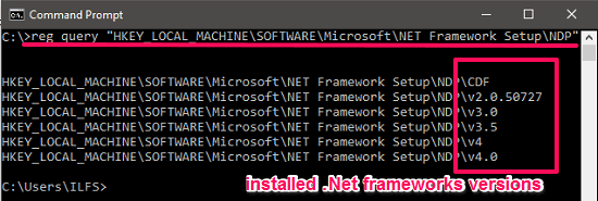 Command line checker for .net