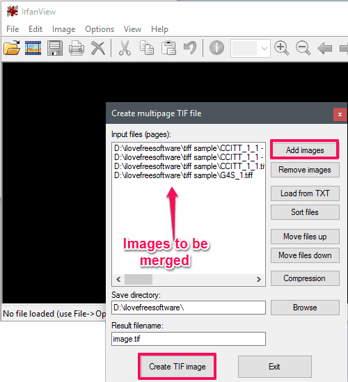 IrfanView final action options