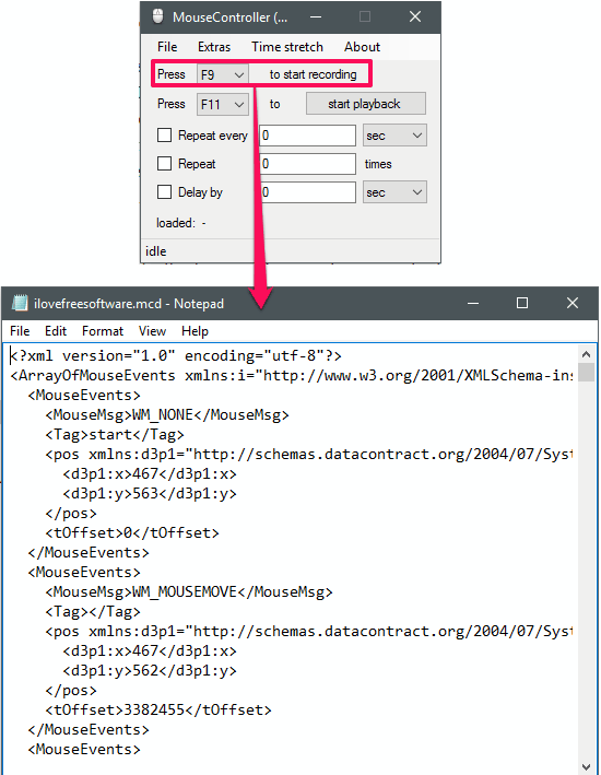 Mouse Controller in action