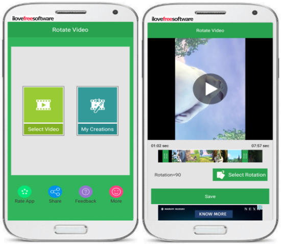 5 Free Android Apps To Rotate Videos