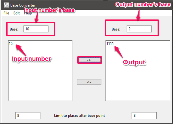 base converter in action