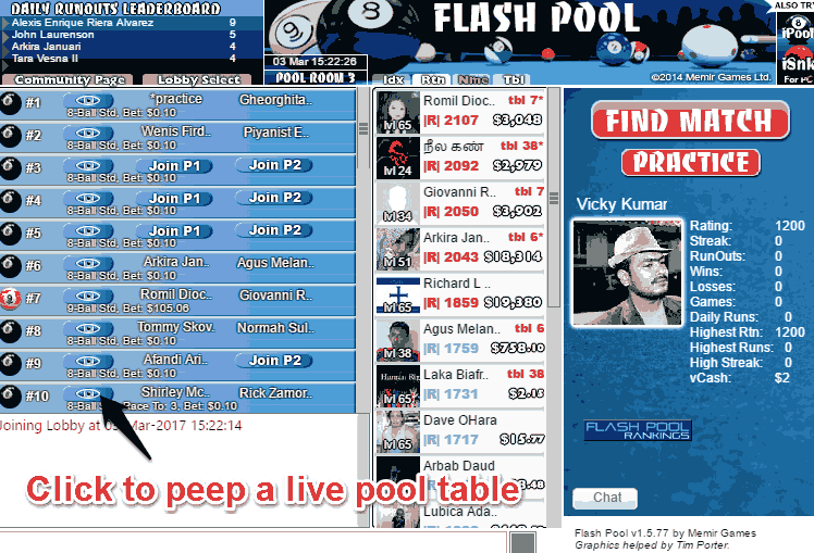 Flash Pool Game 8-Ball