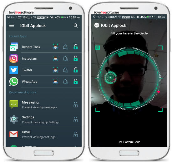 iobit applock-face lock-unlock apps by face recognition