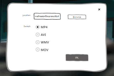 set output folder and format